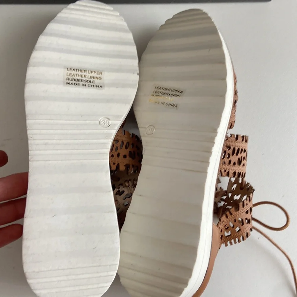 Top End Olay-To Tan Leather Sandals - Picture 4 of 5